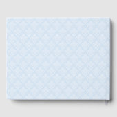 Guest Book - Icy Blue Damask Gastenboek (Achterkant)