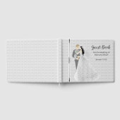 Guest Book Illustrated Bride & Groom Gastenboek (Volledig)