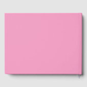 Guest Book in Pink voor Bride en Groom Gastenboek (Achterkant)