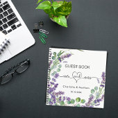 Guest book lavender eucalyptus mrs bruiloft notitieboek