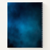 Guest book memorial blue sky gold cross notitieboek (Achterkant)