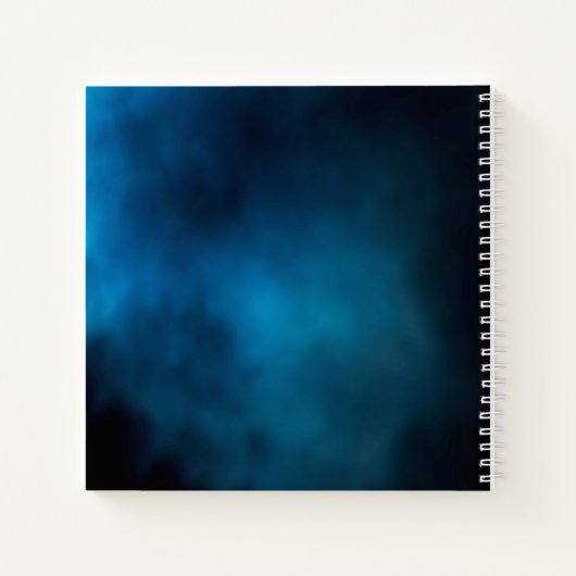 Guest book memorial blue sky gold cross notitieboek (Achterkant)