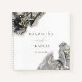 Guest Book met zwarte inkt Notitieboek (Voorkant)