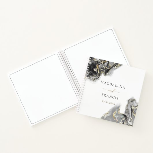 Guest Book met zwarte inkt Notitieboek (Binnen)