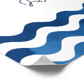 Guest book nautical bruiloft ankerbord poster (Hoek)