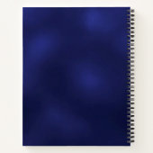 Guest book navy blue snowflakes wedding notitieboek (Achterkant)