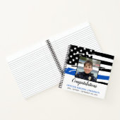 Guest Book op Custom Foto Police Retirement Notitieboek (Binnen)