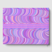 Guest Book - Paarse curves Gastenboek (Achterkant)