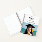 Guest Book Photo Modern Graduation Party Notitieboek (Binnen)