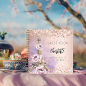 Guest book Quinceanera party Paris Eiffeltoren Notitieboek