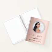 Guest book Quinceanera roos Gold Silver Notitieboek (Binnen)
