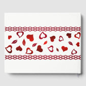 Guest Book-Red Hearts Gastenboek (Achterkant)