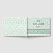 Guest Book - Soft Jade Damask Gastenboek (Volledig)