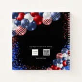 Guest book Sweet 16 patriottisch rood wit blauw Notitieboek (Achterkant)