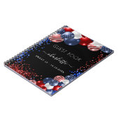 Guest book Sweet 16 patriottisch rood wit blauw Notitieboek (Linkerzijde)
