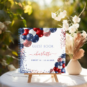 Guest book Sweet 16 patriottisch rood wit blauw Notitieboek