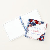 Guest book Sweet 16 red white blue patriotic Notitieboek (Binnen)