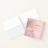 Guest book Sweet 16 roos blush glitter jurk Notitieboek (Binnen)