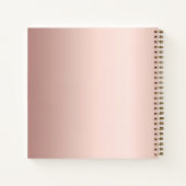 Guest book Sweet 16 rose gold pink Notitieboek (Achterkant)