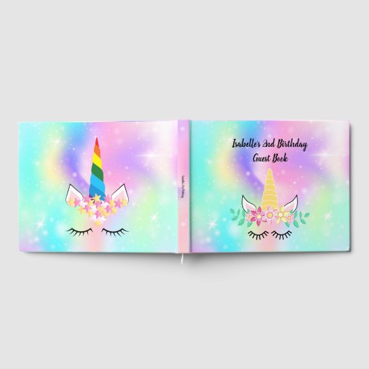 Guest Book van Unicorn Horn Gastenboek (Volledig)