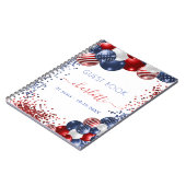 Guest book verjaart patriottische rode witte blauw notitieboek (Linkerzijde)