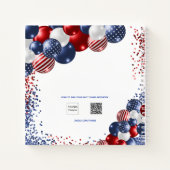 Guest book vrijgezellenfeest patriottic 4 juli notitieboek (Achterkant)