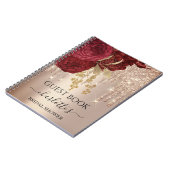 Guest Book Vrijgezellenfeest Roos Gold Red Drives Notitieboek (Linkerzijde)