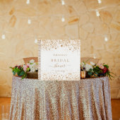 Guest book vrijgezellenfeest white gold glitter na notitieboek