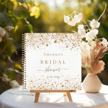 Guest book vrijgezellenfeest white gold glitter na