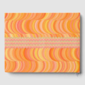 Guest Book - Warm Oranje Curves Gastenboek (Achterkant)