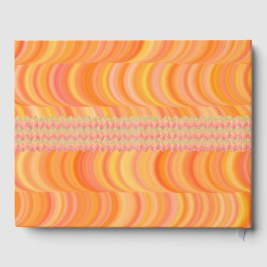 Guest Book - Warm Oranje Curves Gastenboek (Achterkant)