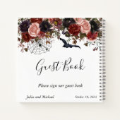 Guest Book Wedding Halloween Autumn Floral Notitieboek (Achterkant)