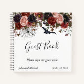 Guest Book Wedding Halloween Autumn Floral Notitieboek (Voorkant)