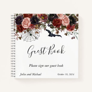 Guest Book Wedding Halloween Autumn Floral Notitieboek