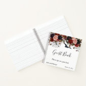 Guest Book Wedding Halloween Autumn Floral Notitieboek (Binnen)