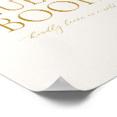 Guest Book Wedding Sign – Elegant Gold Calligraphy Poster (Hoek)