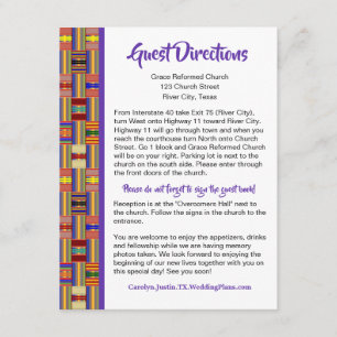 Guest Directions African Kente K45 Enclosure Kaart