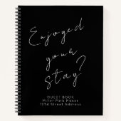 Guest Feedback Guest Book Black Notitieboek (Voorkant)