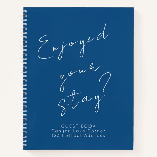 Guest Feedback Guest Book Blue Notitieboek (Voorkant)