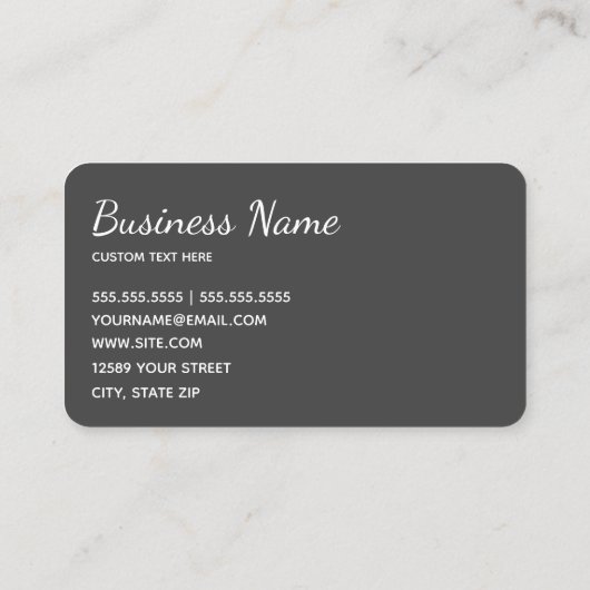 Guest House Aangepaste foto Visitekaartje (Achterkant)