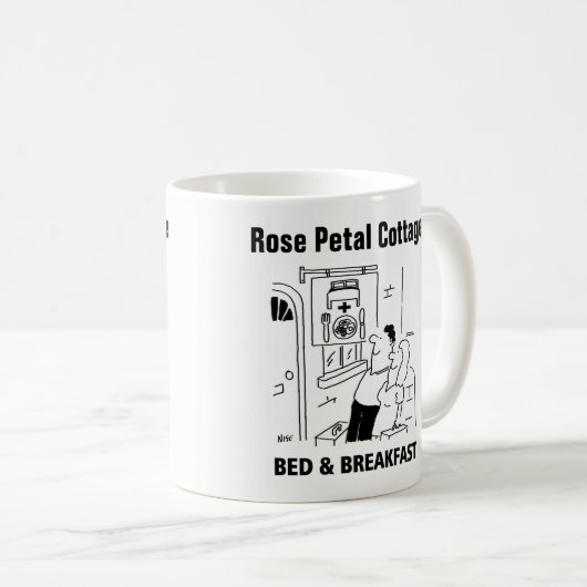 Guest House Cartoon Mok (Voorkant rechts)