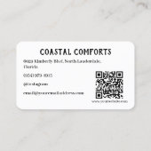 Guest House Vakantiehuis QR code Visitekaartje (Achterkant)