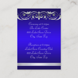 Guest Info Visitekaartje blauw