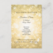 Guest Information Gold Winter Wonderland Informatiekaartje (Achterkant)