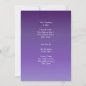 Guest Names, Purple Mauve Flowers & White Kaart (Achterkant)