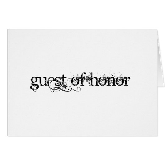 Guest of Honor (Voorkant Horizontaal)