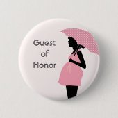 "Guest of Honor" Baby shower Button (Voorkant)