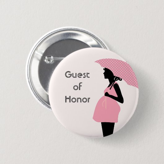 "Guest of Honor" Baby shower Button (Voorkant /achterkant)