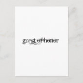 Guest of Honor Briefkaart (Voorkant)