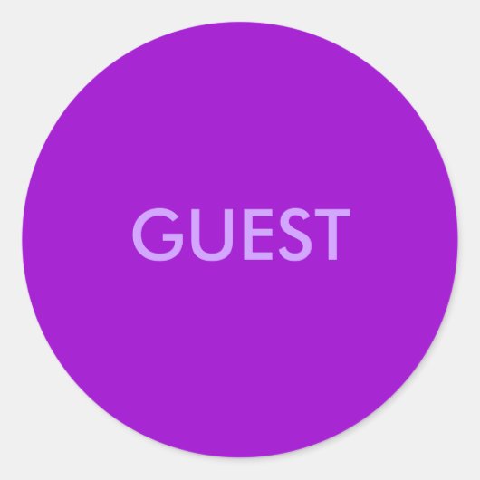 GUEST RONDE STICKER (Voorkant)
